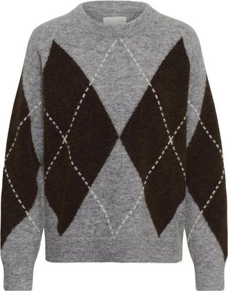 Part Two Soraya PW Pullover - Dames - Ronde hals truien - Veelkleurig - XS - Wol - Truien & Vesten