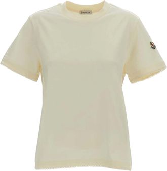 Moncler White Crew Neck T-Shirt