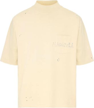 Maison Margiela T-shirt con logo - Toni neutri