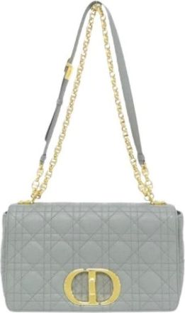 Dior Borsa a spalla Pre-owned Caro in pelle di vitello - - Pre-owned - Donna - Grigio - ONE SIZE
