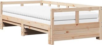 vidaXL Vidaxl - Sof&aacute; Cama Nido Con Colchones Madera Maciza De Pino 90x190 Cm