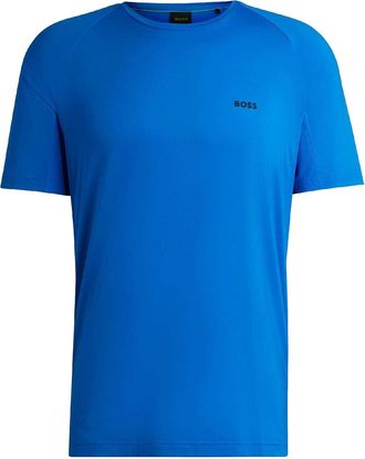 HUGO BOSS Heren Actief Performance T-shirt (Blauw)