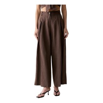 Vicolo Donna, Pantaloni, Marrone, L, new
