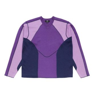 St&uuml;ssy Wave Knit Sweater Lavender 117312-LAVE