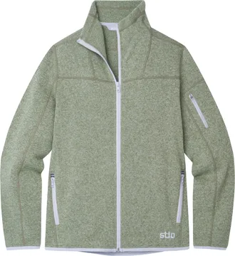 Stio | Womens Sweetwater Fleece Jacket, Size Extra Small in Sage Flats Heather | Wool
