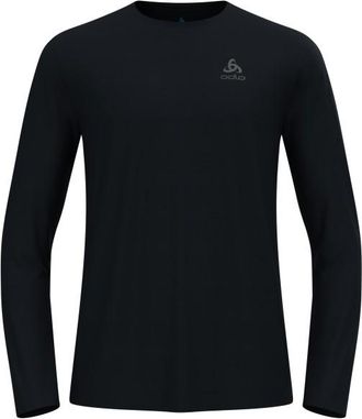 Odlo Zeroweight Chill-Tec T-Shirt Crew Neck L/S Laufshirt f&uuml;r Herren | schwarz