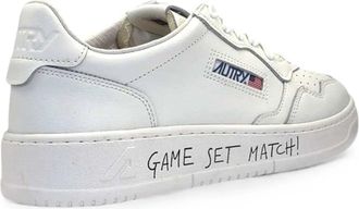 Autry Mens Medalist Slogan-Print Leather Sneakers Aw26 M