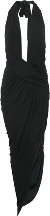 Alexandre Vauthier Pre-Owned halter-neck draped asymmetric dress - Black