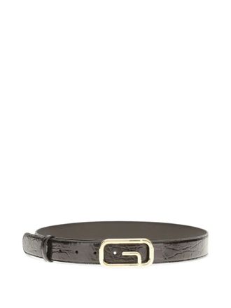 Gucci G-buckle reversible belt - women - Calf Leather - 75 - Brown