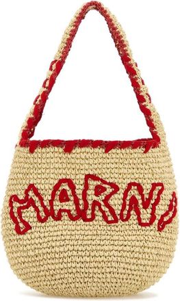 Marni Raffia Small Nassa Shoulder Bag