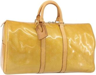 Louis Vuitton Pre-owned Weekend Bags, female, Yellow, Size: ONE SIZE Pre-owned Weekend Bag