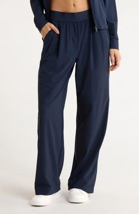 90 Degree by Reflex Warp X Dinah Wide Leg Pants in True Navy at Nordstrom Rack, Size Large