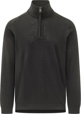 Premiata Maglia Wool - Heren - Coltruien - Zwart - M - Wol - Truien & Vesten