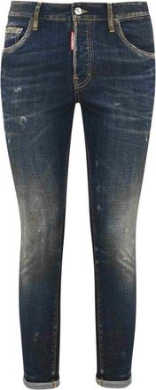 Dsquared2 Mens Dark Navy Blue Skater Jeans Cotton - Size 34 (Waist)