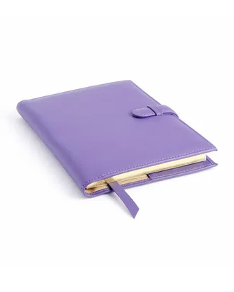 Royce Leather Monogrammed Leather Executive Journal with Rollerball Pen