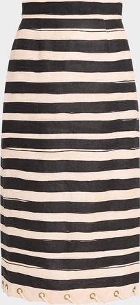 Zimmermann Rebellion Stripe Rope Skirt
