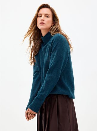 Contemporaine Womens Loose mock-neck sweater