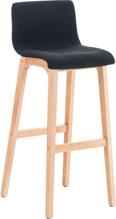 Clp Clp - Taburete Hover Con Base De Madera Negro