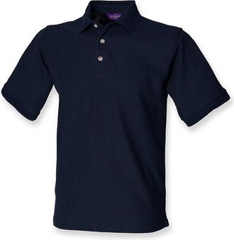 Henbury Ultimate Heavy Pique Polo Shirt : Color - Navy : Size - 4XL