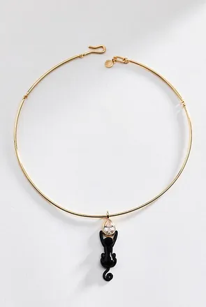 BaubleBar Cat Pendant Necklace