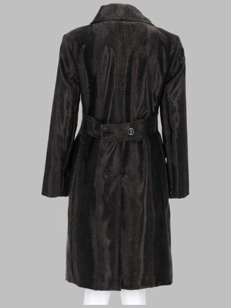 Palt&ograve; Double-Breasted Cotton-Viscose Trench Coat - Brown
