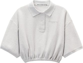 Alexander Wang Polo con orlo elasticizzato - Grigio