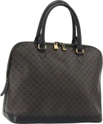 Celine Pre-owned Vintage Macadam Canvas Hand Bag - - Pre-owned - Donna - Nero - ONE SIZE