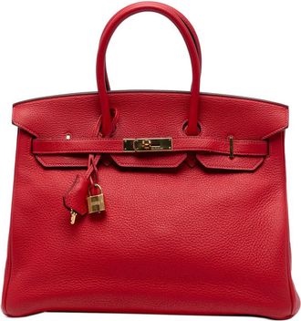 Herm&egrave;s Pre-owned Hermes Togo Birkin Retourne 35 0UE4HN26TR8UWOYD