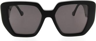 Gucci Rechthoekige frame zonnebril - Dames - Zonnebrillen - Zwart - 54 MM - Accessoires