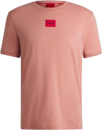 HUGO BOSS Cotton-jersey T-shirt with logo label