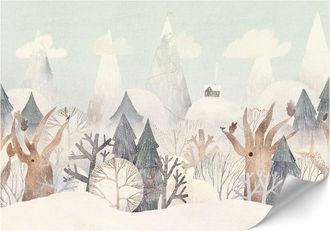 OEM Carta Da Parati Standard In Tessuto Non Tessuto - 100 X 70 Cm - Stile Scandinavo - Natura Carta Da Parati Premium In Tessuto Non Tessuto - 250 X 175 C