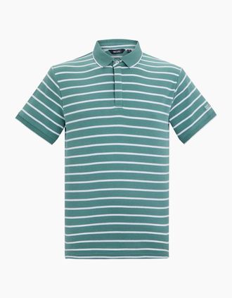 Regatta Mens Regatta Mens Tiver Striped Polo Shirt - White/Green - Size: 42