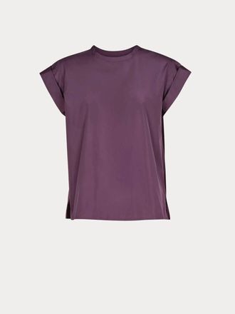 Rachel Comey Womens Lynx Short Sleeve Top In Prune