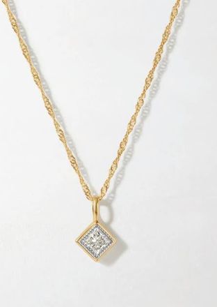 Edge of Ember Princess Cut Diamond Necklace at Nordstrom, Size 18