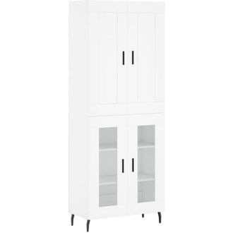 vidaXL Highboard White 69.5x34x180 cm Engineered Wood vidaXL