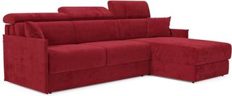 Divani.Store Sof&aacute; esquinero convertible impermeable 232 cm izquierdo rojo