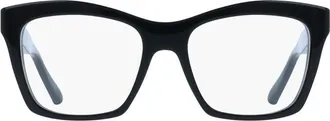 Ferragamo SF3022001 Black Acetate Rectangle Eyeglasses - Black