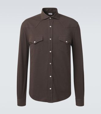 Brunello Cucinelli Cotton piqu&eacute; shirt