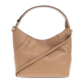 Furla Tassen, Dames, Beige, ONE Size, Leer, Lara Kleine Handtas