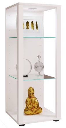ebuy24 Ebuy24 - Vitrina De Vidrio Vcm De Pie Vitrina De Vidrio Con Vidrio De Seguridad Esg Dimensiones Aprox. Al. 90 X An. 35 X P. 35 Cm Soporte Vitrina Vidr