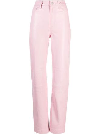 Remain high-waist straight-leg trousers - Pink