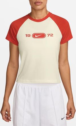 Nike Chill Graphic T-Shirt in Sail/Picante Red at Nordstrom, Size Xx-Large