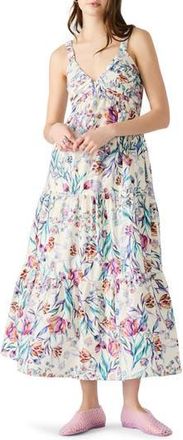 Steve Madden Eliora Floral Tiered Cotton Sundress in Antique at Nordstrom Rack, Size X-Small
