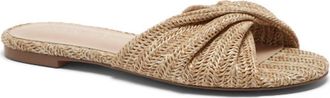 Silent D Womens Bidro Sandal In Natural Raffia