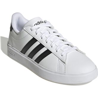 adidas Grand Court 2.0 Sneaker in White/Core Black/Black at Nordstrom Rack, Size 8.5