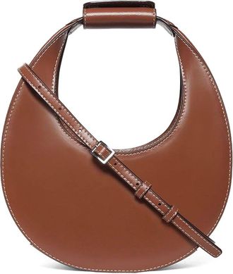 Staud Mini Moon Leather Bag in Tan at Nordstrom