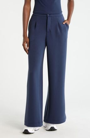 Lord & Taylor Dreamweave Pleated Pants in Navy Blazer at Nordstrom, Size X-Large