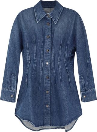 Givenchy Shirt Dresses, female, Blue, Size: XS Cocoon Dress