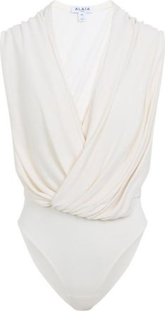 Alaia White Draped Top