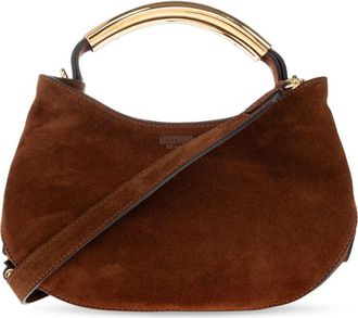 Moschino Handtas - Dames - Handtassen - Bruin - ONE Size - Su&egrave;de - Tassen